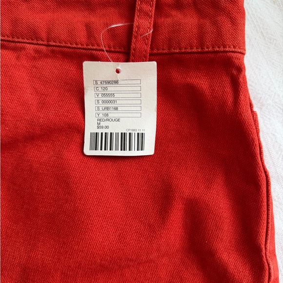 BDG Red Button-Front Mini Skirt - Picture 3 of 3